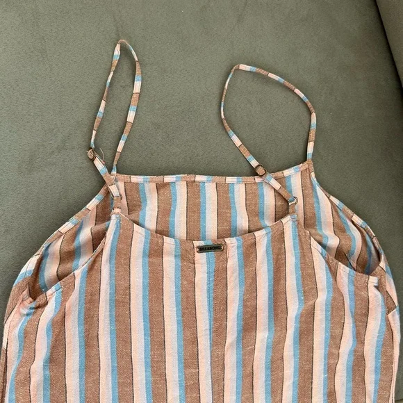 Billabong Women’s Woven Striped Mini Sundress Dress gently used - Picture 6 of 7